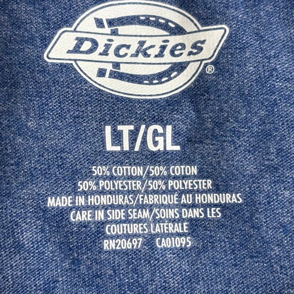 Dickies LT GL Blue Pocket T Shirt Mens Short Sleeve Casual Workwear Top - Picture 6 of 9